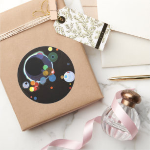 Pegatina Redonda Kandinsky - Varios círculos