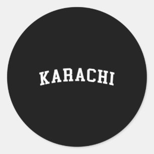 Pegatina Redonda Karachi