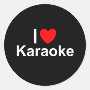 Pegatina Redonda Karaoke