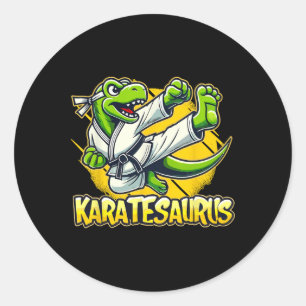 Pegatina Redonda Karate