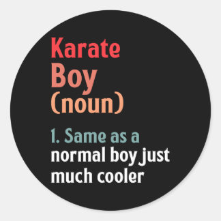 Pegatina Redonda Karate Definition Mial Sports