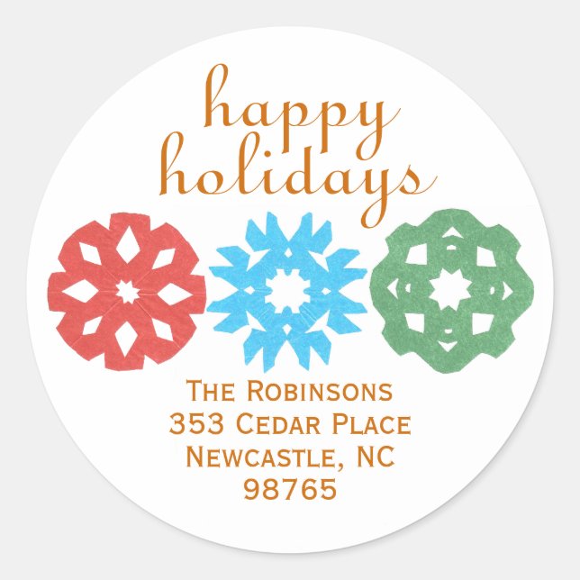 Pegatina Redonda Karate Kat return-address label (Anverso)