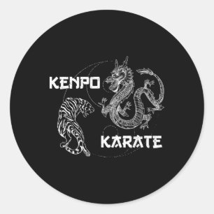 Pegatina Redonda Karate Kenpo Karate Martial Arts Sayings