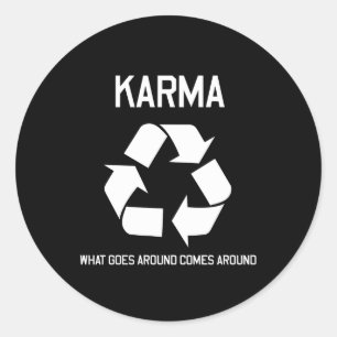 Pegatina Redonda Karma