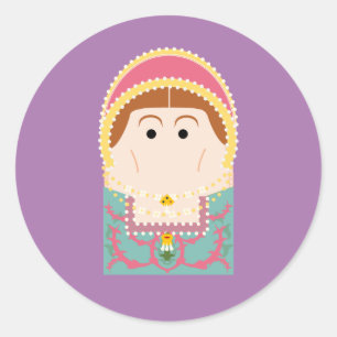 Pegatina Redonda Katherine Parr