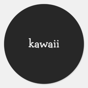 Pegatina Redonda kawaii