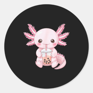 Pegatina Redonda Kawaii Anime Ajolote Boba