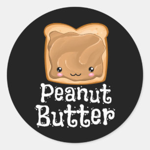 Pegatina Redonda Kawaii Peanut Butter Jelly Pndj Halloween coincidi
