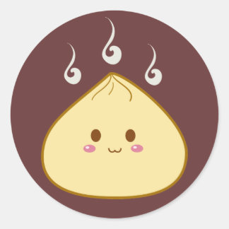 Pegatina Redonda Kawaii "SioPao" Meatbun