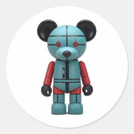 Pegatina Redonda kaws en reposo