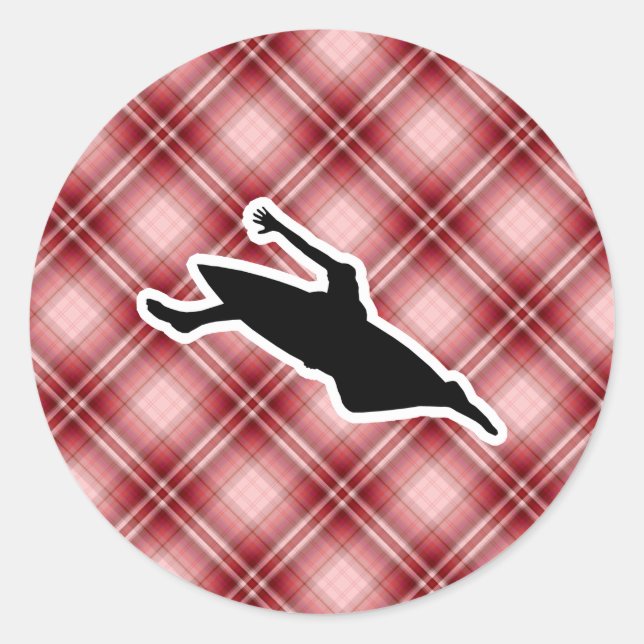 Pegatina Redonda Kayak (Anverso)