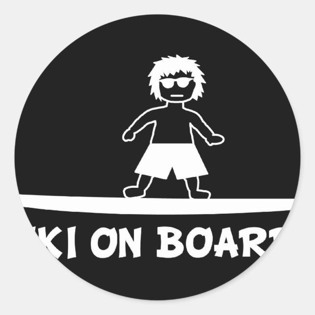 Pegatina Redonda Keiki a bordo.JPG (Anverso)