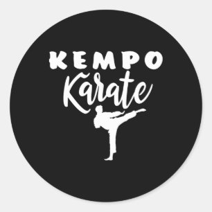Pegatina Redonda Kempo Karate Kenpo Artes Marciales Shaolin
