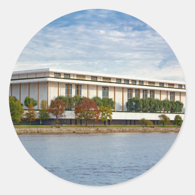 Pegatina Redonda Kennedy Center (Anverso)