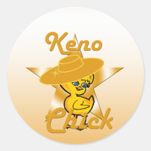 Pegatina Redonda Keno Chick #10
