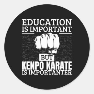 Pegatina Redonda Kenpo Karate Education es un estadounidense muy di