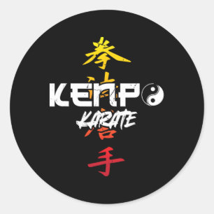 Pegatina Redonda Kenpo Karate Karate