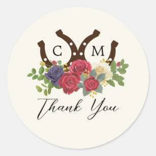 Pegatina Redonda Kentucky Derby Inspired Boda