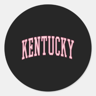 Pegatina Redonda Kentucky Preppy K