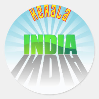 Pegatina Redonda Kerala