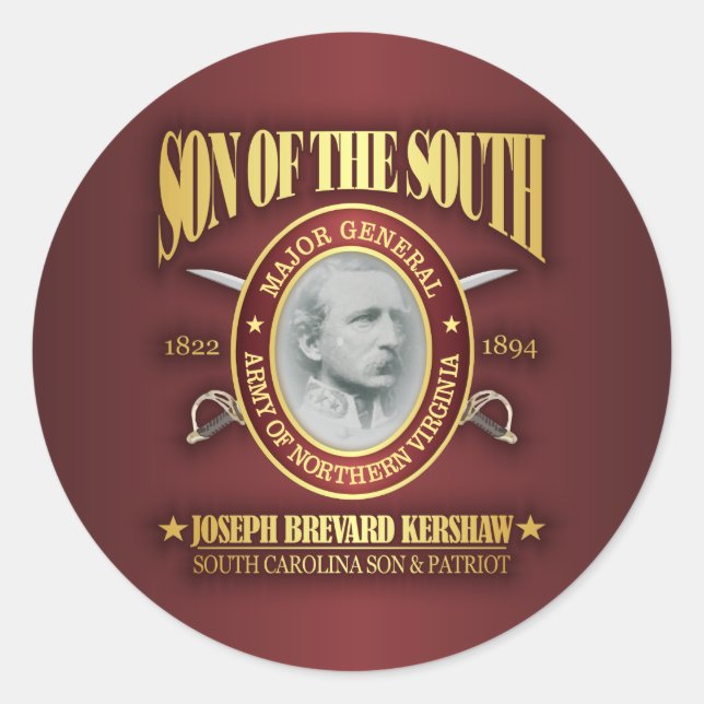 Pegatina Redonda Kershaw (SOTS2) (Anverso)