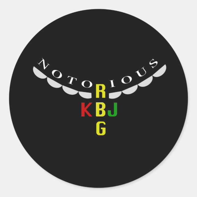 Pegatina Redonda Ketanji  Jackson and Ruth Ginsburg - sticker (Anverso)