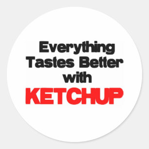 PEGATINA REDONDA KETCHUP LOVER