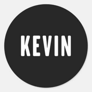 Pegatina Redonda Kevin First Name Kevin