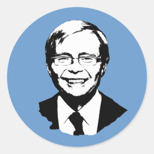 Pegatina Redonda Kevin Rudd