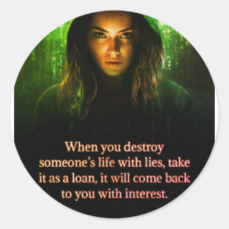 Pegatina Redonda key tag