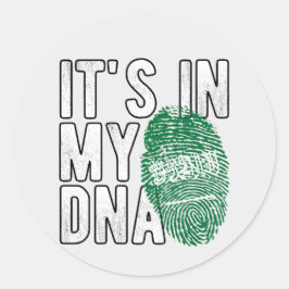 Pegatina Redonda Keychain de Arabia Saudita