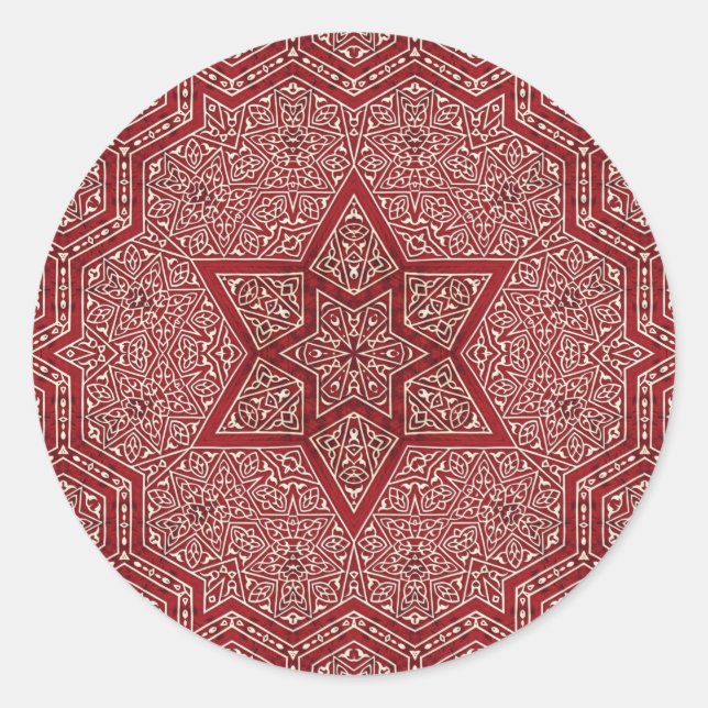 Pegatina Redonda khayameya roja (Anverso)