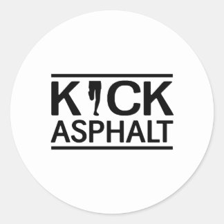 Pegatina Redonda Kick Asphalt