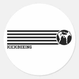 Pegatina Redonda Kickboxing