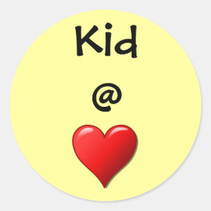 Pegatina Redonda Kid @ Heart