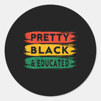 Pegatina Redonda Kids Melanin Mes de Historia Negra
