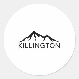 Pegatina Redonda Killington Vermont Esquí Snowboard