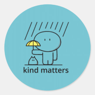 Pegatina Redonda Kind Matters