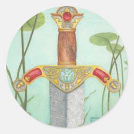 Pegatina Redonda King Arthur
