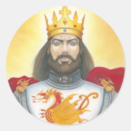 Pegatina Redonda King Arthur