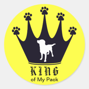 Pegatina Redonda King of the Pack
