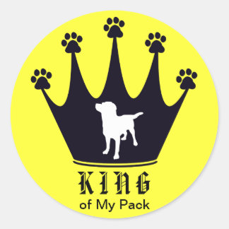 Pegatina Redonda King of the Pack