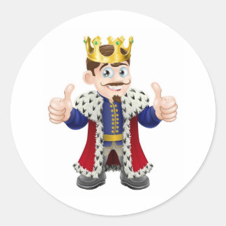 Pegatina Redonda King personalizado