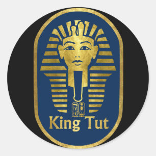 Pegatina Redonda King Tut