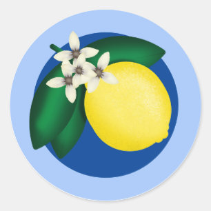 Pegatina Redonda KiniArt Lemon