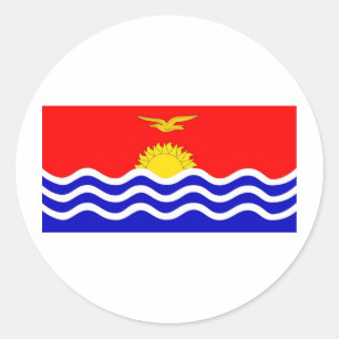 Pegatina Redonda Kiribati