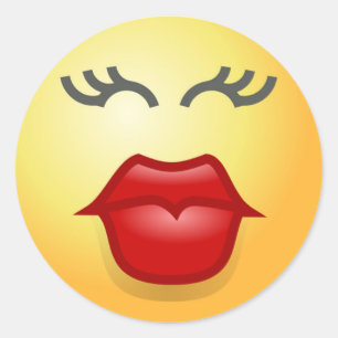 PEGATINA REDONDA KISSY FACE