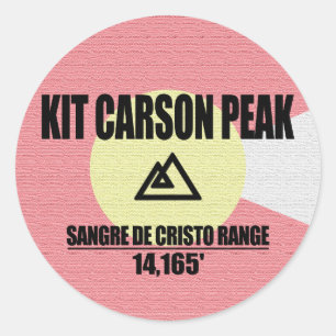 Pegatina Redonda Kit Carson Peak
