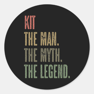 Pegatina Redonda KIT the Man the Myit the LEGEND FUNNY masculinos