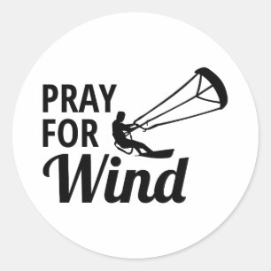 Pegatina Redonda Kitesurfing Kitesurf Kiteboarding Water Sports